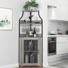 Kselythan Corner Shelves - Grey - View 4