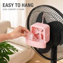1 Conjunto de Acessório de Resfriamento de Ventilador Portátil, Inclui 4 Bolsas de Gelo, Anexo de Resfriamento Rápido Sem Bateria, Adequado para Ventiladores de Piso e Ventiladores de Mesa, para Uso em Quarto, Casa, Escritório e Viagens de Verão, Rosa/Azul - Multicolorido - Visão 4
