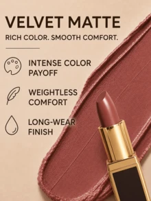 Tom Ford Black Tube Lipstick, #N3 WEST COAST, 1g, Hydrating Texture, Non-Drying, Brightening And Enhancing Complexion, Suitable For All Skin Tones, Daily Commute, Dating - #N3 WEST COAST-1g - View 8