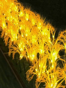 1pc Solar Powered Artificial Wheat Stalk Light, Warm White LED Landscape Decorative Light, IP65 Waterproof, Suitable For Yard, Garden, Villa And Lawn Decoration - Wheat Ear - View 3
