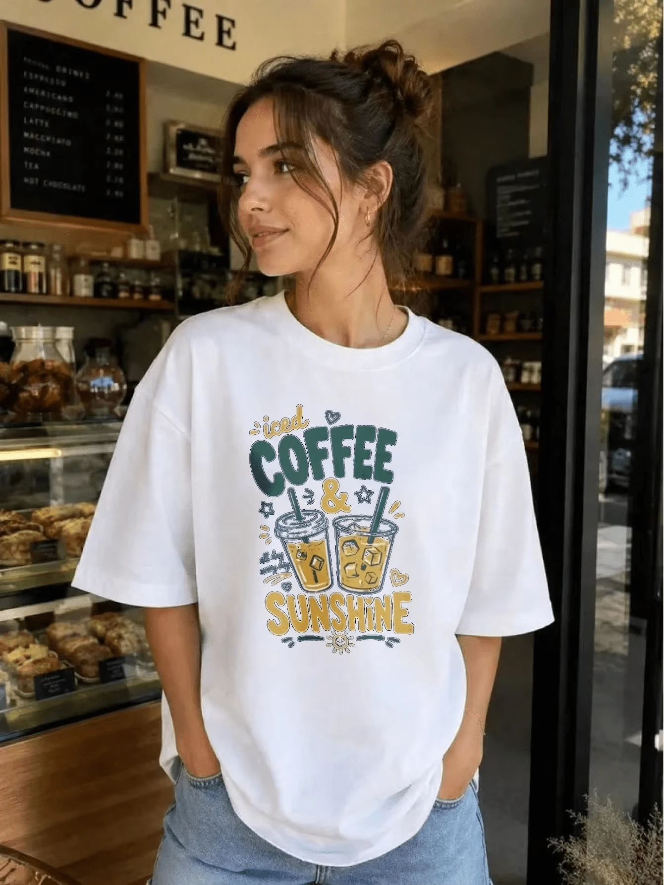 Women Sports Tees & Tanks - 白色 - 查看 1