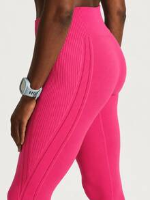 Women's Academia Butt-Lifting High-Compression Training Leggings - Magenta - 5780 - View 8