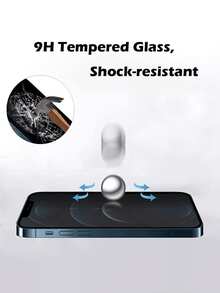 2pcs Anti-Peeping Privacy Tempered Glass Screen Protector For Smartphone, Shatter-Resistant, Compatible With IPhone 17Pro Max/17 17Pro/17 Air/16 Pro Max/16/16 Pro/16 Plus/15 Pro Max/15/15 Pro/15 Plus/14 Pro Max/14/14 Pro/14 Plus /13 Pro Max/13/13 Pro/12/12 Pro/12 Pro Max/11/11 Pro Max Full Series - Black - View 7