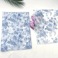 50 Sheets Blue Floral Tissue Gift Wrapping Paper - 14x20 Inch Chinoiserie Vintage Blue & White Peony Rose Design, High-Quality Durable Paper For Birthdays, Weddings, Parties, DIY Crafts, Bouquet Wrapping Paper, Special Occasion Decor, - Multicolor - View 9