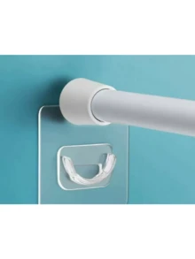 2/4-Piece Non Perforated Telescopic Wardrobe Curtain Rod Support Rod Stainless Steel Extendable Thin Rod No Need To Install Drying Rod Hat Rod Wardrobe Storage And Organizing Rod - Fixture/Bracket - View 3