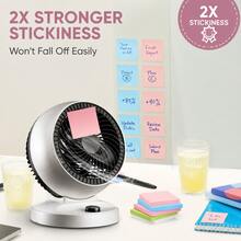 Conjunto de Notas Adesivas Cor Macaron, Bloco de Notas Quadrado Colorido, 50 Folhas por Cor, Notas Adesivas Autoadesivas e Escrevíveis, Marcadores de Página Removíveis, Adequado para Escola, Escritório, Estudo, Planejamento, Papelaria, Volta às Aulas - Tamanho Único - Visão 3