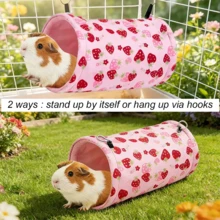 Hamster And Guinea Pig Tunnel, Small Pet Tunnel And Pipe, Soft Wool Small Animal Tunnel Tube And Mat As Well As Corner Hideout Cage Accessories, Suitable For Guinea Pigs, Rabbits, Ferrets, Chinchillas, Hedgehogs, Etc. - View 4