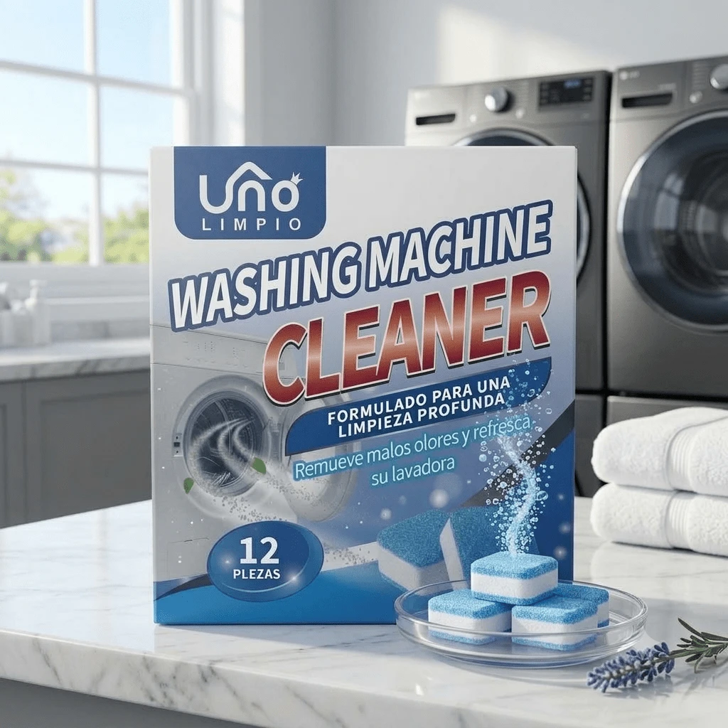 1 Box Of 12 Washing Machine Cleaner, Descaler, 12 Deep Cleaning Tablets For Front And Top Loading Washing Machines, Laundry Tub Deodorizer - Blue - View 1