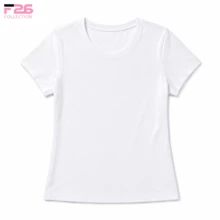 F26 Women's Basic Crew Neck T-Shirt - White - View 4