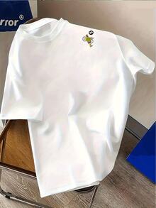 Men'sgraphics,Summercotton,Solidcolor,Versatileforcommuting - 白色 - 查看 2