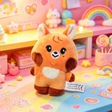 DELUSTA Cute Idol Cartoon Doll Keychain, Mini Stuffed Plush Figure Bag Pendant, Collectible Backpack Charm Accessory, Birthday Holiday Gift For Girls - Multicolor - View 13