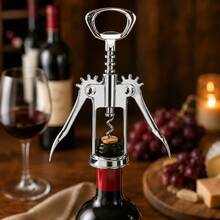Stainless Steel Multifunctional Corkscrew | Manual Bottle Opener | Parties, Graduations, Weddings - View 6