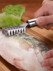 1pc Stainless Steel Fish Scale Remover - Efficient Multi-Functional Kitchen Tool, Quickly And Easily Clean Fish, Perfect For Removing Fish Scales And Residue, Easy To Clean, Durable, Kitchen Utensil, Kitchen Accessory, Cookware - View 9