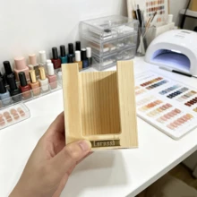 1件裝木製美甲清潔棉片與拋光頭收納盒，長方形棉片與美甲拋光環收納盒，桌面辦公雜物收納盒 - 彩色 - 查看 12