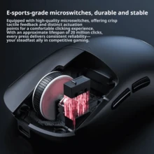 AOC Tri-Mode Wireless Gaming Mouse, 6-Level Adjustable DPI, Lightweight Esports Mouse For PC, Laptop, And Office Peripherals - View 7