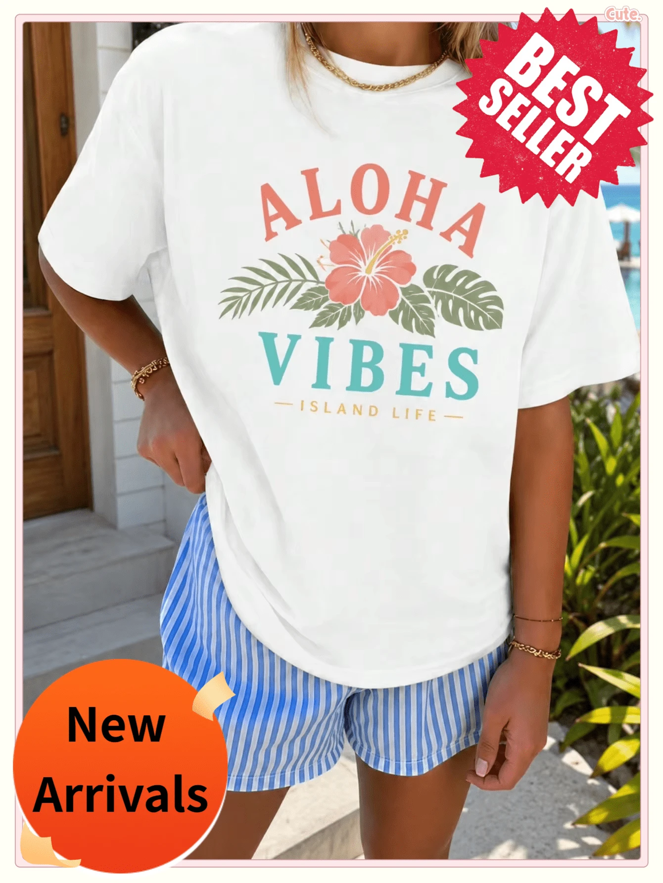 Women Outdoor Tees & Tanks - 白色 - 查看 1