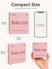 Planificador portátil de gestión del tiempo, incluye páginas de horario, seguimiento de hábitos y establecimiento de metas; este cuaderno compacto y práctico de autodisciplina es perfecto para usar en la escuela, el lugar de trabajo, el estudio y los viajes. - multicolor - Ver 9