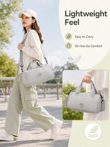 Minimalist Solid Color Fashion Small Multi-Function Crossbody Storage Bag, Small Capacity Fitness Bag, Versatile Women's Shopping Commuting Shoulder Bag, Small Soft Portable Mini Fitness Bag - Multicolor - View 5