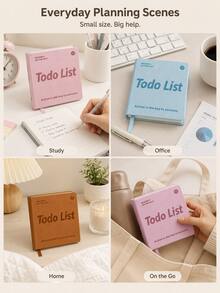 Planificador portátil de gestión del tiempo, incluye páginas de horario, seguimiento de hábitos y establecimiento de metas; este cuaderno compacto y práctico de autodisciplina es perfecto para usar en la escuela, el lugar de trabajo, el estudio y los viajes. - multicolor - Ver 8