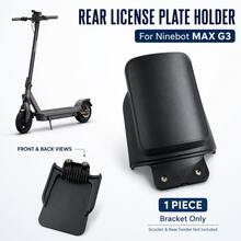 Rear Fender License Plate Bracket Mounting Plate Replacement Part For Ninebot G3 Electric Scooter - Black - View 2