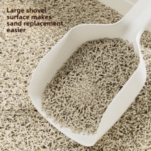Large And Thickened Combination Cat Litter Shovel Plastic Cat Litter Shovel Pet Cleaning Supplies  Shovel Cat Dog Pet Supplies - White - View 3