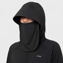 Li-Ning Women's UPF50+ Full Coverage Hooded Ice-Cooling Long Sun Protection Dress ASKV434 - Black - View 2