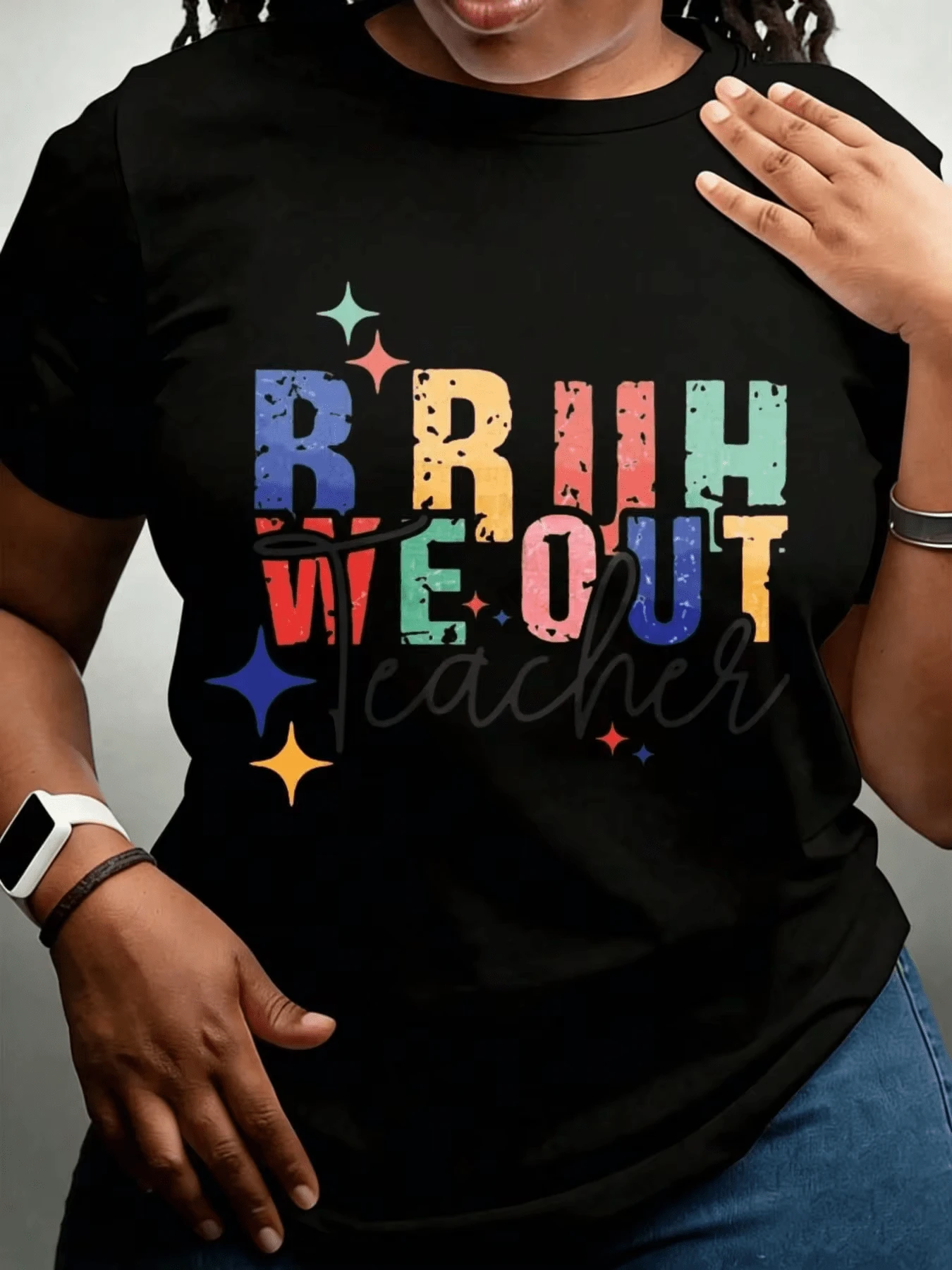 Women T-Shirts - 黑色 - 查看 1