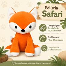 Bichinhos de Pelúcia Safari 30cm Animais da Selva Toque Macio - Tigre - Visão 4