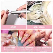 Professional 45,000RPM Electric Nail Drill - Portable, Rechargeable, Low Noise, Suitable For Manicure And Pedicure - USB Powered, Lithium Battery, Gift For Valentine's Day - Multicolor - View 5