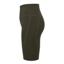 Li-Ning Women's High Waist Elastic Knee-Length Yoga Cycling Shorts ANBV002 - Prickly Green - View 8