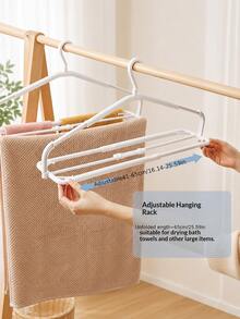 Rak Jemuran Lipat Multifungsi yang Dapat Diperluas, Rak Jemuran Tebal Anti-Selip untuk Handuk, Seprai, Selimut, Rak Jemuran Hemat Ruang untuk Dalam dan Luar Ruangan di Rumah dengan Rangka Kokoh Premium untuk Kamar Mandi, Balkon, dan Kamar Tidur - MultiWarna - View 6