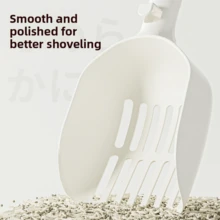 Large And Thickened Combination Cat Litter Shovel Plastic Cat Litter Shovel Pet Cleaning Supplies  Shovel Cat Dog Pet Supplies - White - View 4