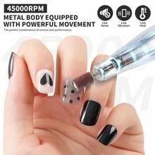 Professional 45,000RPM Electric Nail Drill - Portable, Rechargeable, Low Noise, Suitable For Manicure And Pedicure - USB Powered, Lithium Battery, Gift For Valentine's Day - Multicolor - View 6