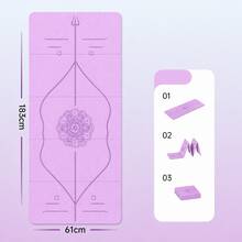 0.4mm Ultra-Thin Foldable Yoga Mat, Portable Exercise Mat, Non-Slip Wear-Resistant Shock-Absorbing Sound-Insulating Fitness Floor Mat, Double-Sided Use Easy Storage Easy Cleaning, Suitable For Yoga Training, Pilates, Gymnastics, Jump Rope, Home Gym Sports Equipment - Multicolor - View 10