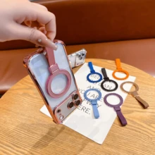 Mobile Phone Holder Portable Handheld Magnetic Support Desktop Model Adhesive Multi-Function Ring Universal Stand For Pho - Multicolor - View 3