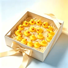 2/10/20/40 buah Bebek Karet Mini Kuning, Dekorasi Air Mandi Mengapung, Ornamen Bebek Kuning Serbaguna, Cocok untuk Suvenir Pesta dan Bahan Kerajinan DIY - Beraneka warna - View 4