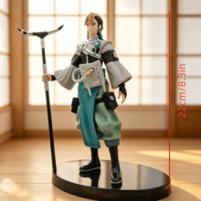 Wuthering Waves Zanka Figure, Chinese Style Long Halberd Youth Game Character Desktop Ornament, Grey Ancient Style Outfit Static PVC Model - Multicolor - View 4