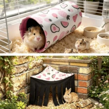Hamster And Guinea Pig Tunnel, Small Pet Tunnel And Pipe, Soft Wool Small Animal Tunnel Tube And Mat As Well As Corner Hideout Cage Accessories, Suitable For Guinea Pigs, Rabbits, Ferrets, Chinchillas, Hedgehogs, Etc. - View 53