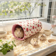 Hamster And Guinea Pig Tunnel, Small Pet Tunnel And Pipe, Soft Wool Small Animal Tunnel Tube And Mat As Well As Corner Hideout Cage Accessories, Suitable For Guinea Pigs, Rabbits, Ferrets, Chinchillas, Hedgehogs, Etc. - View 44