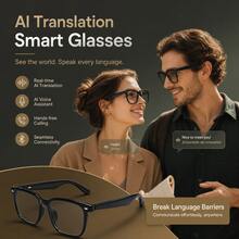 SENBONO Smart Glasses With AI Translator & Voice Assistant, Bluetooth Audio Eyewear With Hands-Free Calling, Volume Control & Hall Switch, Open-Ear Music Fashion Glasses For Business & Travel - View 4