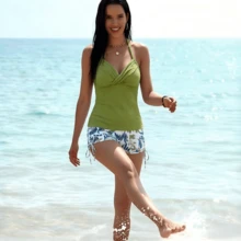 Women Bikini Sets - Green - View 5