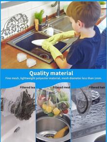 500pcs/300pcs/200pcs/100pcs Saringan Wastafel Dapur, Baskom Pencuci Sayur, Wastafel Pencuci Piring, Rak Pengering Sekali Pakai, Jaring Pengering, Filter Wastafel Sekali Pakai, Baskom Sayuran, Pembersih Kolam Renang, Jaring Anti Bocor, Model Saku, Jaring Pengering Lantai - MultiWarna - View 7