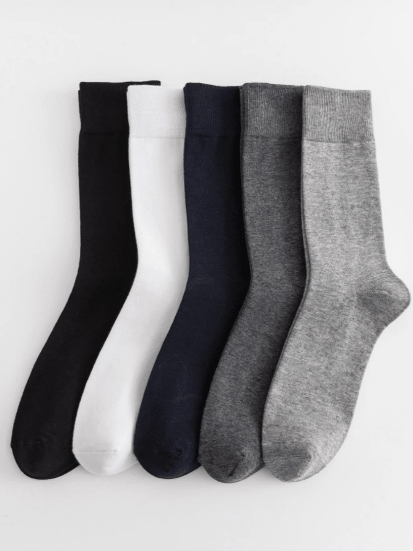 1/5/10/20 Pairs Men's Business Socks, Moisture-Wicking, Breathable, Multi-Color, Versatile, Comfortable And Soft - Multicolor - View 1