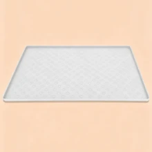 12"*18" Silicone Pet Feeding Mat, Suitable For Dogs And Cats, Multi-Paw Print Waterproof Pet Meal Mat, Anti-Spill Food And Water Bowl Tray, Reusable Non-Slip Feeding Mat, Suitable For Small, Medium, Large Pets - White - View 4