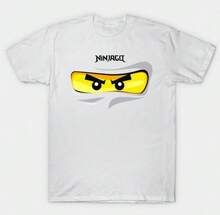 N-Injago N-Inja Eyes Graphic Cotton T-Shirt - 白色 - 查看 9