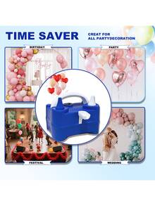 AOYI Electric Balloon Inflator Pump, Portable Electric Balloon Inflator Machine For Party Birthday Decoration Balloons (220V-240V 400W), Suitable For Inflating Party Balloons - View 5