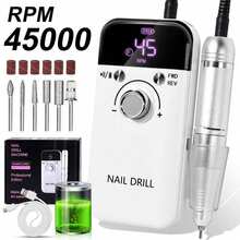 Professional 45,000RPM Electric Nail Drill - Portable, Rechargeable, Low Noise, Suitable For Manicure And Pedicure - USB Powered, Lithium Battery, Gift For Valentine's Day - Multicolor - View 14