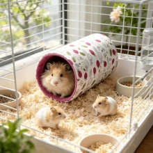 Hamster And Guinea Pig Tunnel, Small Pet Tunnel And Pipe, Soft Wool Small Animal Tunnel Tube And Mat As Well As Corner Hideout Cage Accessories, Suitable For Guinea Pigs, Rabbits, Ferrets, Chinchillas, Hedgehogs, Etc. - View 34