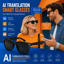 SENBONO Smart AI Glasses: Real-Time Translation, Hands-Free Calling & Voice Assistant. Stylish Bluetooth Audio Eyewear With Hall Effect Sensor & Easy Volume Control - View 2