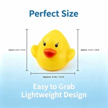 2/10/20/40 buah Bebek Karet Mini Kuning, Dekorasi Air Mandi Mengapung, Ornamen Bebek Kuning Serbaguna, Cocok untuk Suvenir Pesta dan Bahan Kerajinan DIY - Beraneka warna - View 5